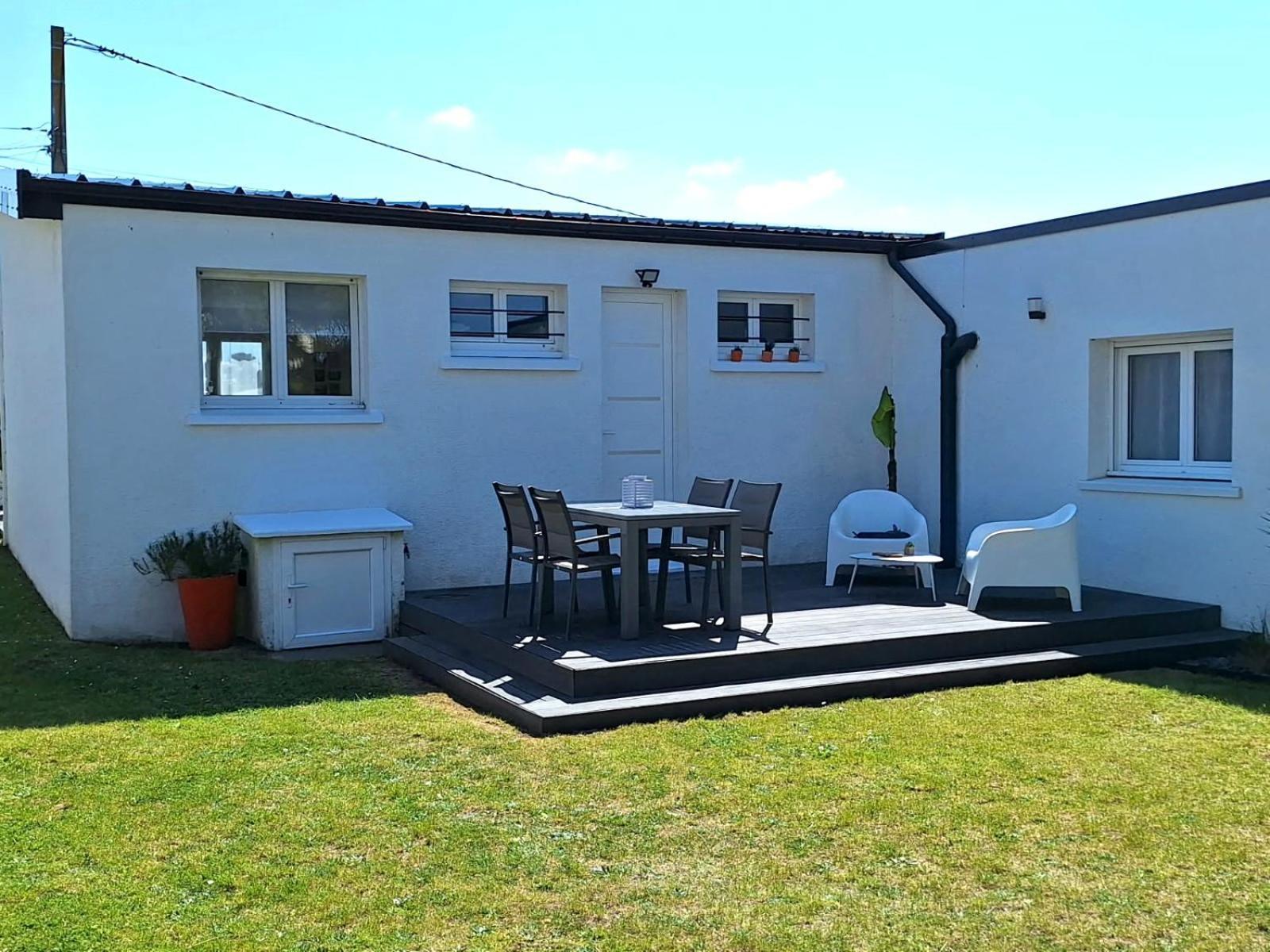 La Villa Kikifil, Bord De Mer Saint-Germain-sur-Ay Eksteriør billede